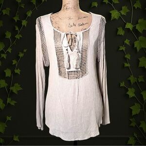 Joseph A Boho 100% Viscose Tunic Blouse Large